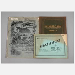 Konvolut Firmenkataloge um 1900