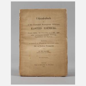 Urkundenbuch des in der Grafschaft Wernigerode