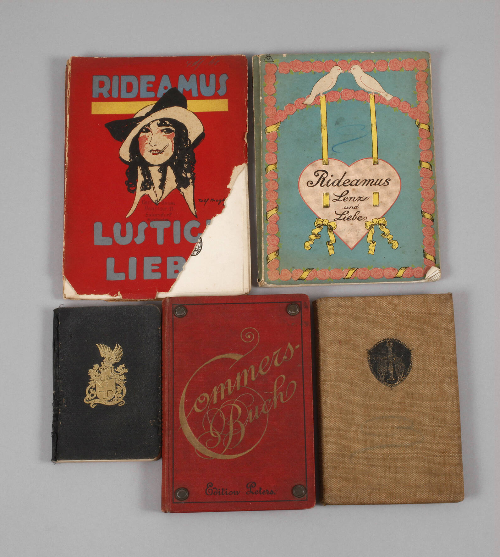 Konvolut Kommers- und Wanderlieder