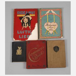 Konvolut Kommers- und Wanderlieder