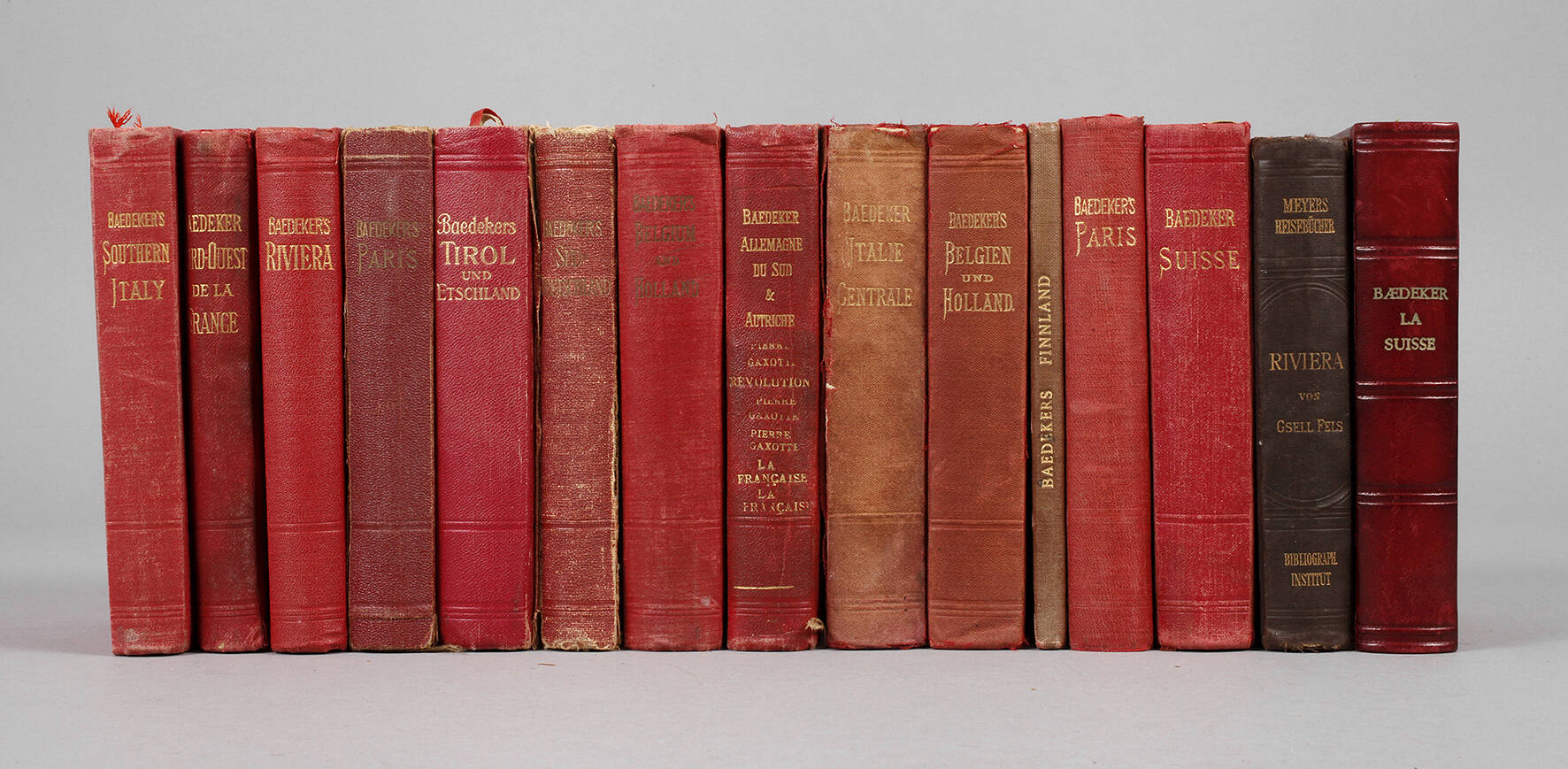 Konvolut Baedeckers Reiseführer