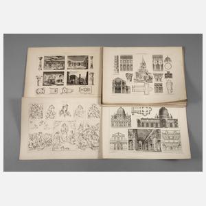 Konvolut Tafeln aus "Denkmäler der Kunst"