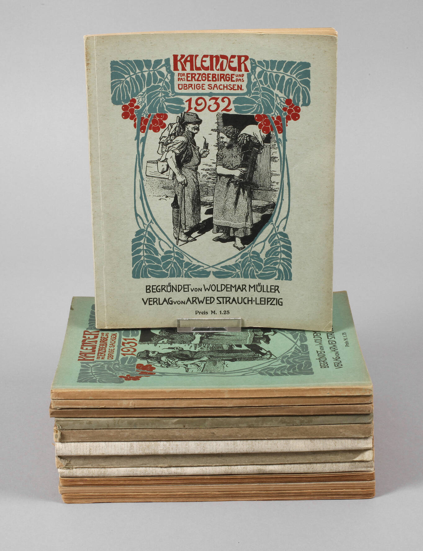Konvolut Kalender für das Erzgebirge