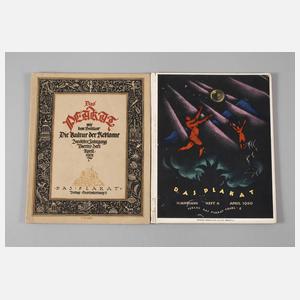 Zwei Hefte "Das Plakat"