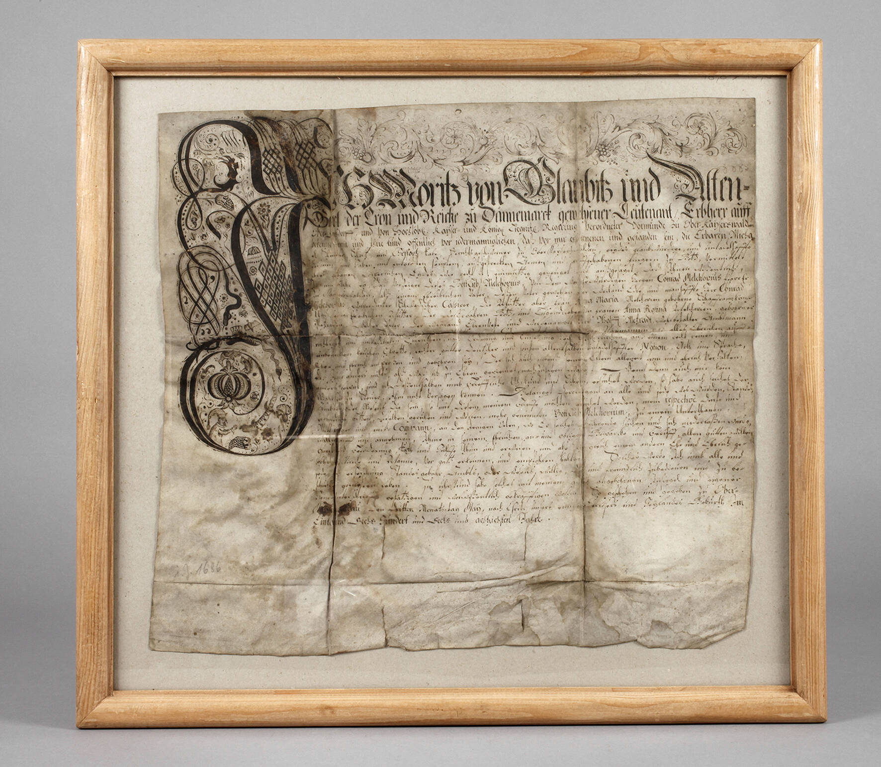 Dokument Schlesien 1686