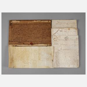 Konvolut historische Dokumente