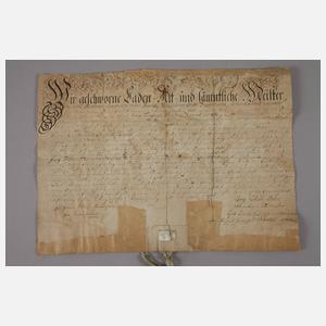 Zwei Meisterbriefe des G. F. Ch. Kuphal