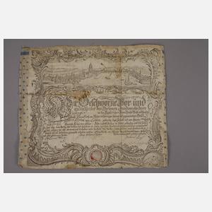 Zwei Meisterbriefe des G. F. Ch. Kuphal