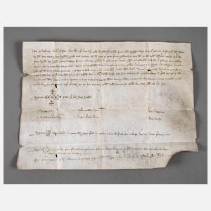 Lateinisches Notariatsinstrument 1321