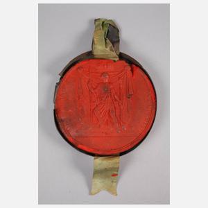 Lettre Patente mit dem Autogramm Napoleon I.