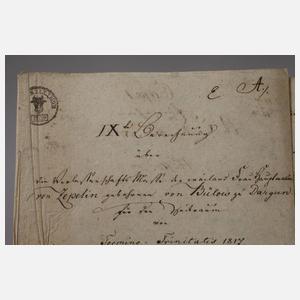 Historische Dokumente von Bülow