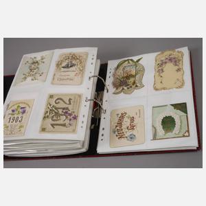 Sammlung Anlasskarten um 1900