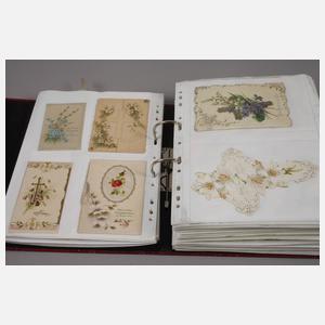 Sammlung Anlasskarten um 1900