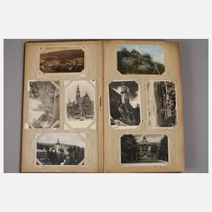 Paar Ansichtskartenalben Böhmen