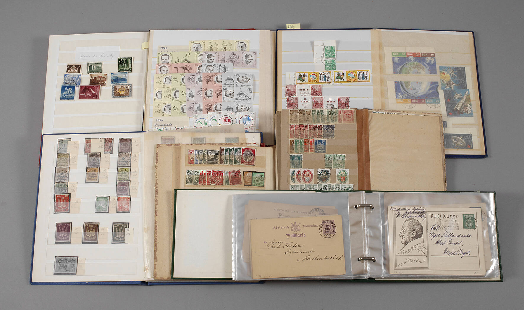 Briefmarkenkonvolut DR/DDR, Zusammendrucke