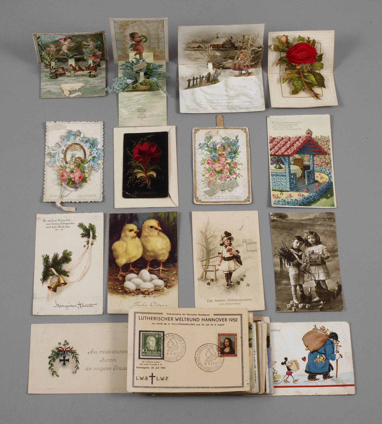 Konvolut Glückwunschkarten
