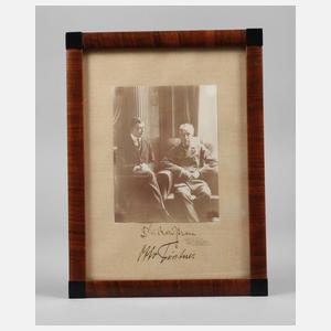 Photographie Richard Strauss und Otto Fürstner