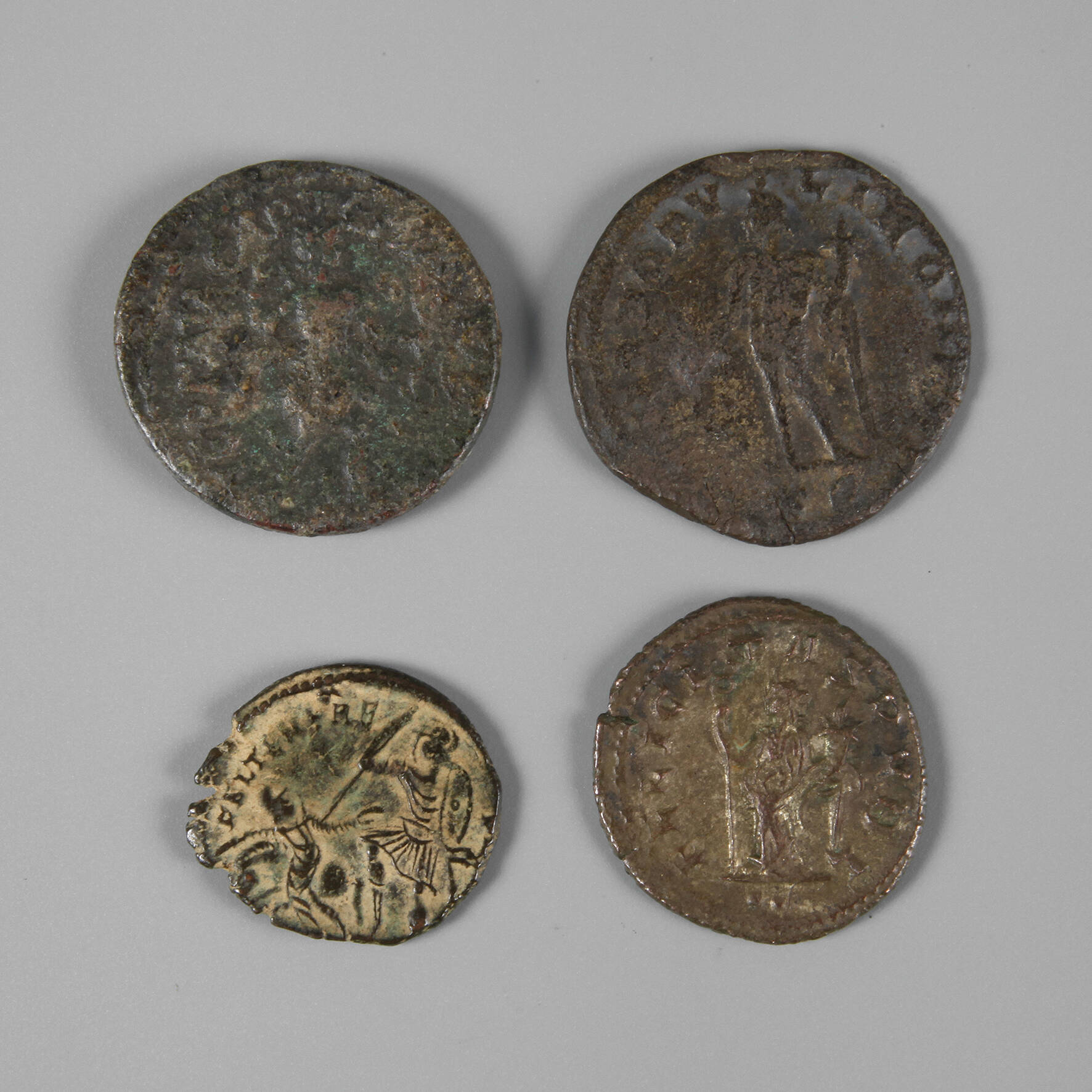 Vier römische Münzen