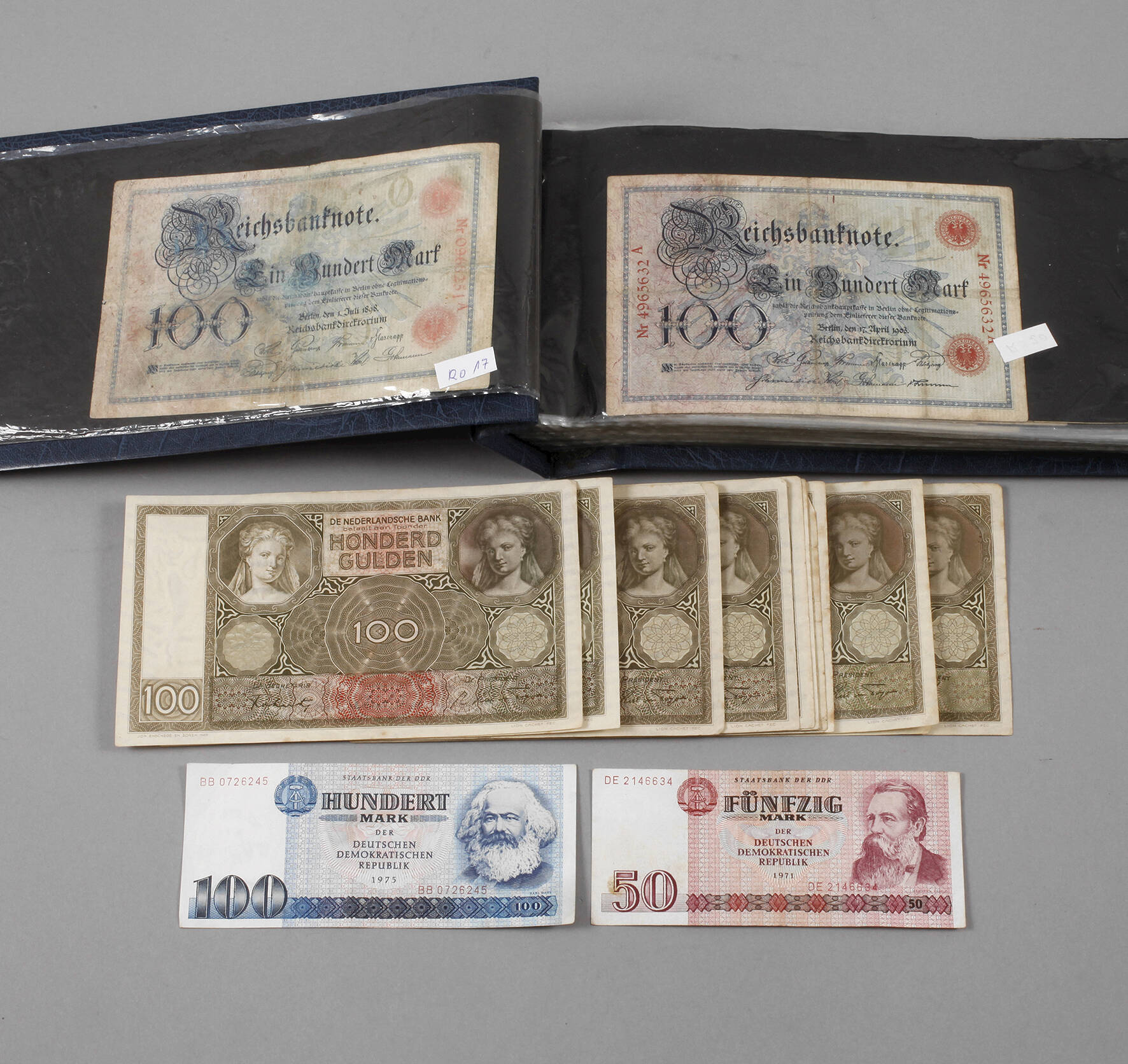 Sammlung Banknoten