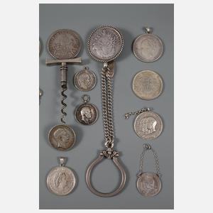 Konvolut Silbermünzen