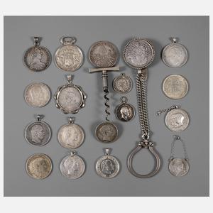 Konvolut Silbermünzen