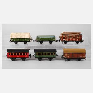 Sechs Wagen Märklin