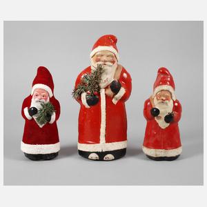 Drei Weihnachtsmänner