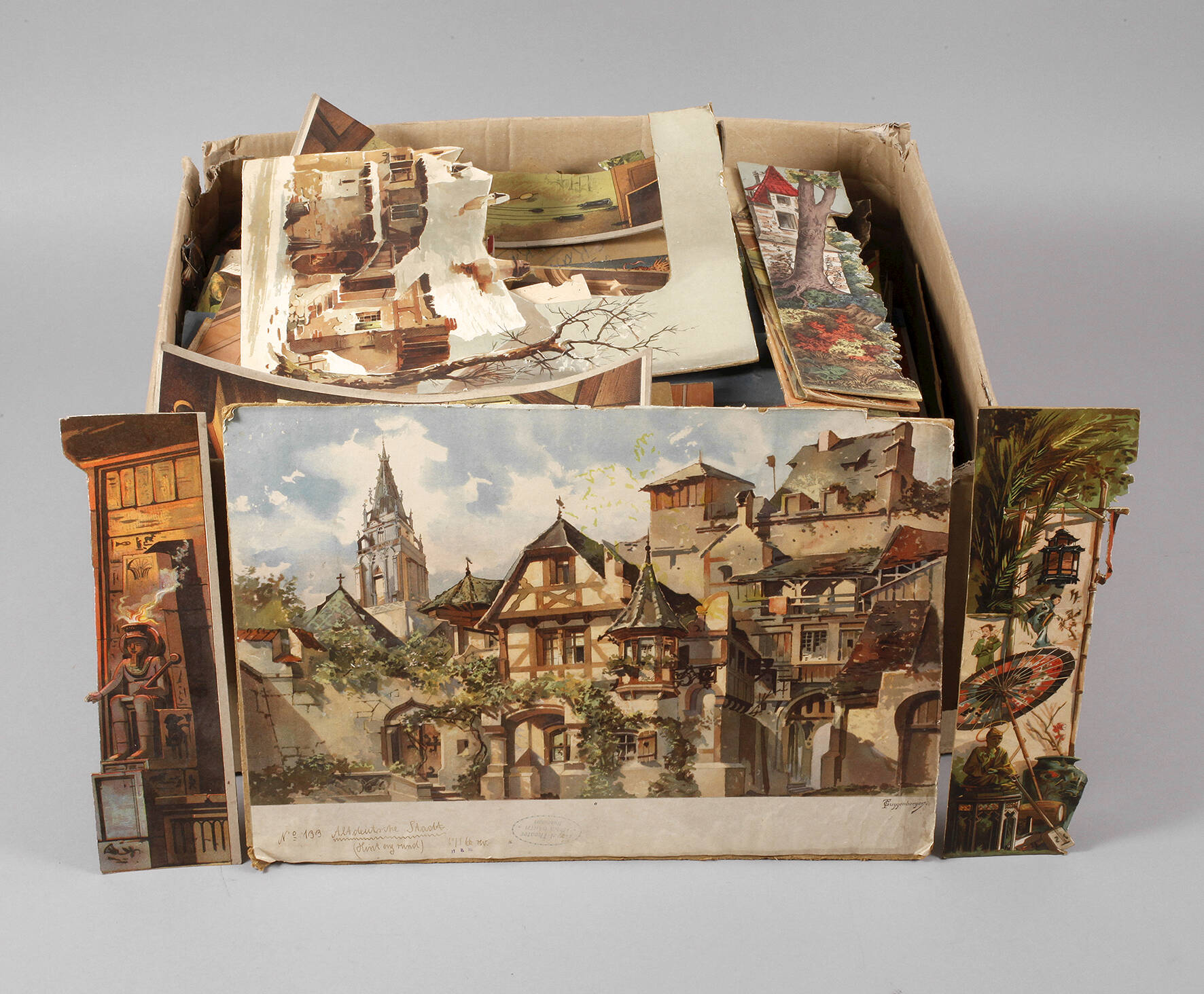 Kiste Schreibers Theaterkulissen