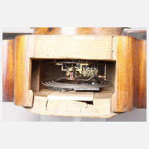 Biedermeieruhr mit Alabastersäulen