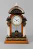 Biedermeieruhr mit Alabastersäulen