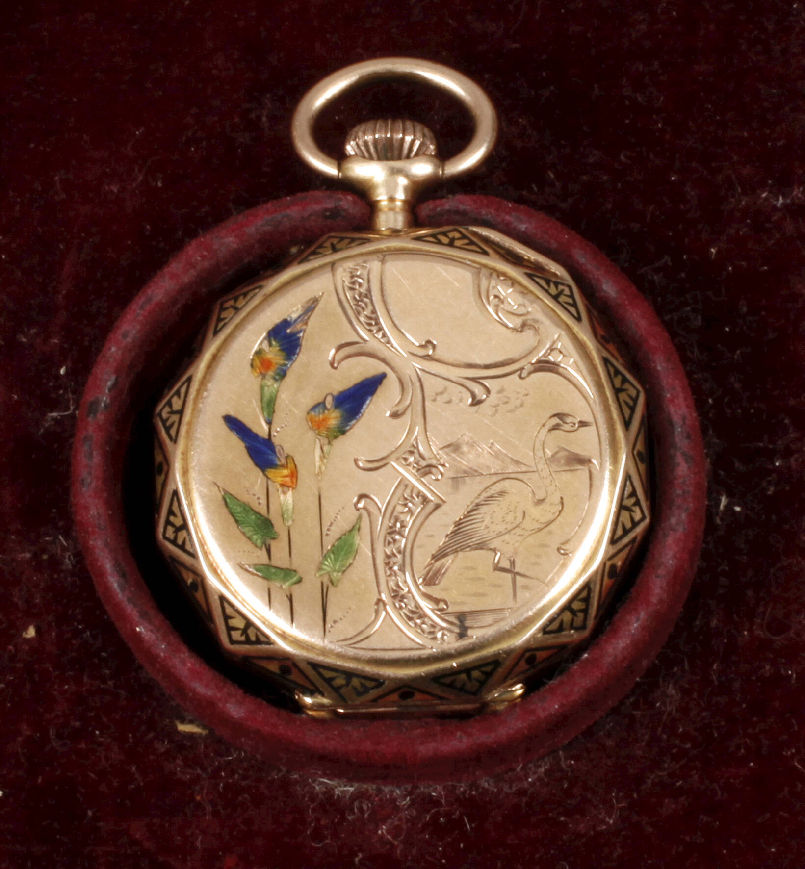 Hängeuhr Gold