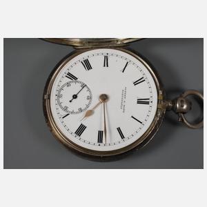 Schlüsseluhr Silber