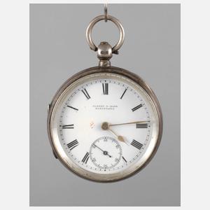 Schlüsseluhr Silber