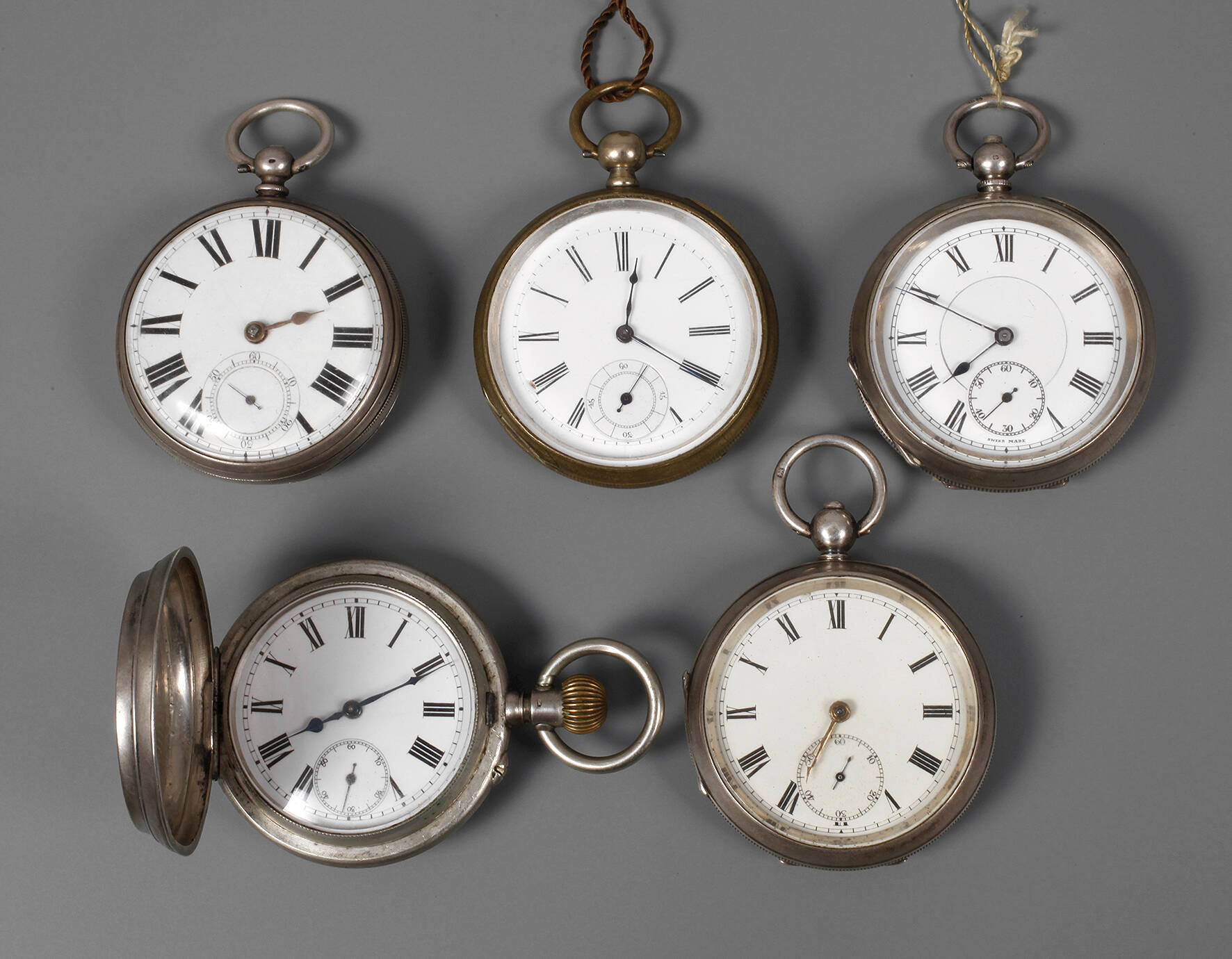5 große Taschenuhren