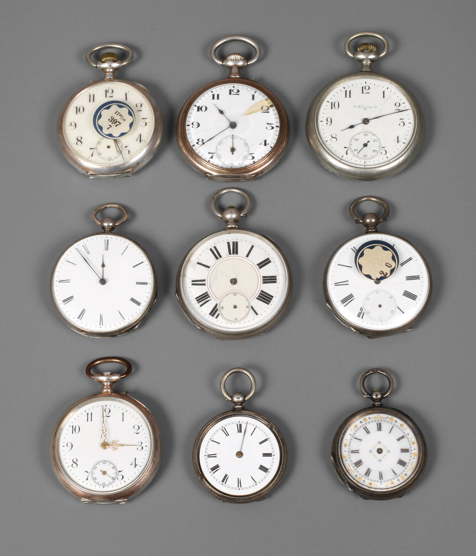 9 Taschenuhren