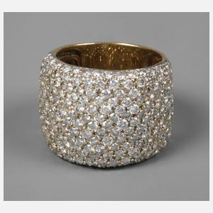 Damenring mit Brillanten von ca. 3 ct