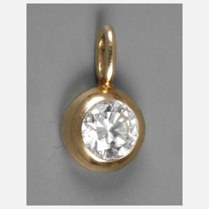Brillantanhänger von ca. 0,5 ct