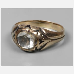 Damenring mit Diamantrose