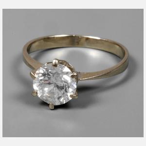 Damenring mit Brillant von ca. 1,2 ct