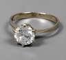 Damenring mit Brillant von ca. 1,2 ct