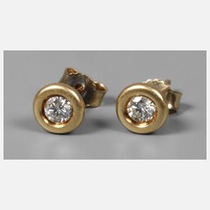 Paar Brillantohrstecker