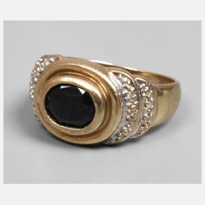 Damenring mit Saphir