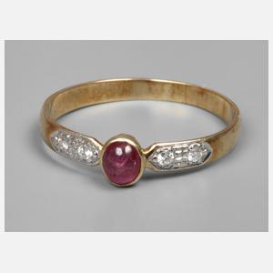 Damenring mit Rubin