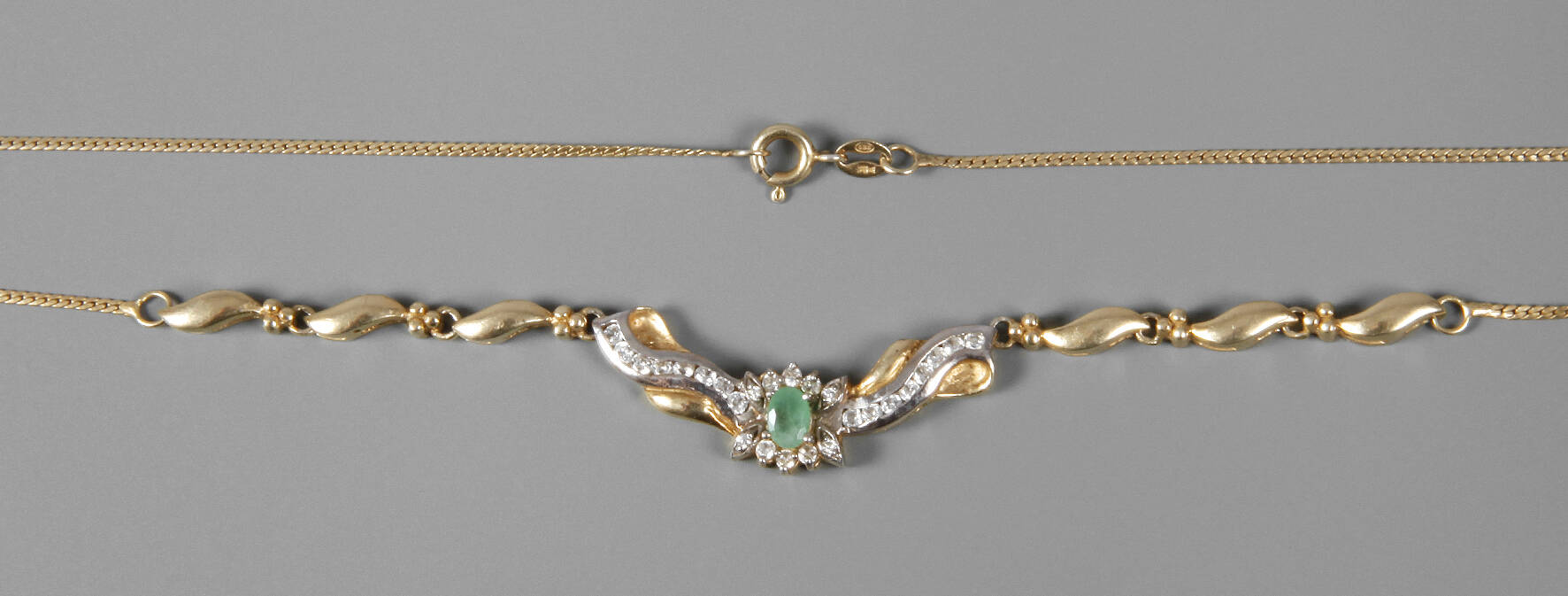 Collier mit Smaragd