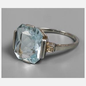 Damenring mit Aquamarin