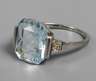 Damenring mit Aquamarin