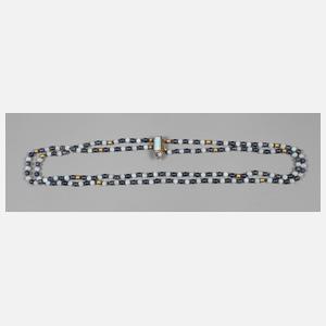 Designcollier mit Edelopal