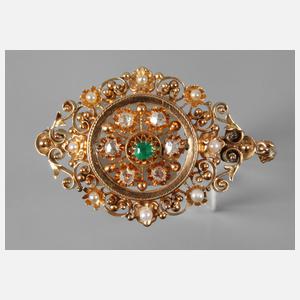 Historismusanhänger mit Diamantbesatz