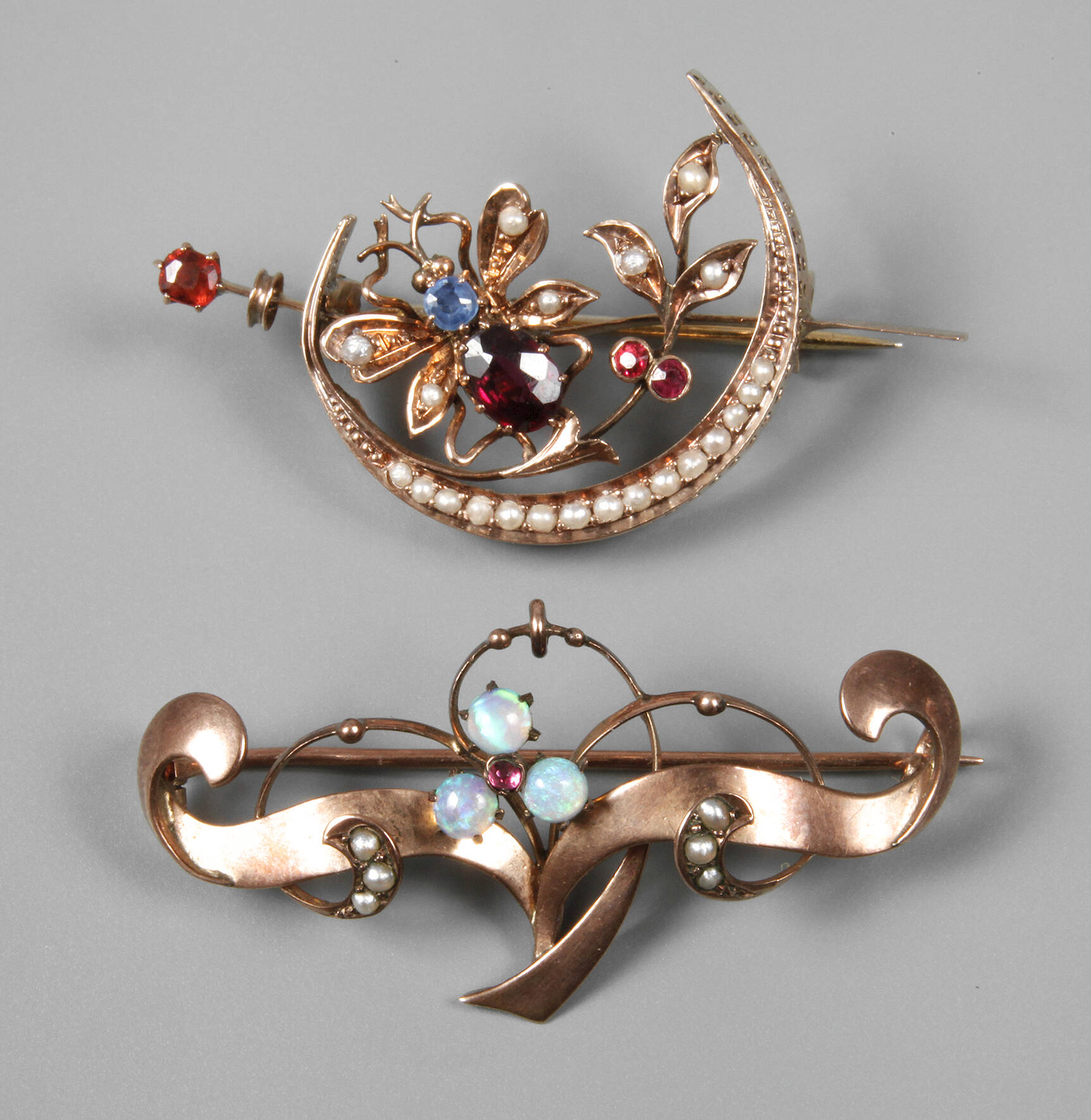 Paar Gründerzeitbroschen