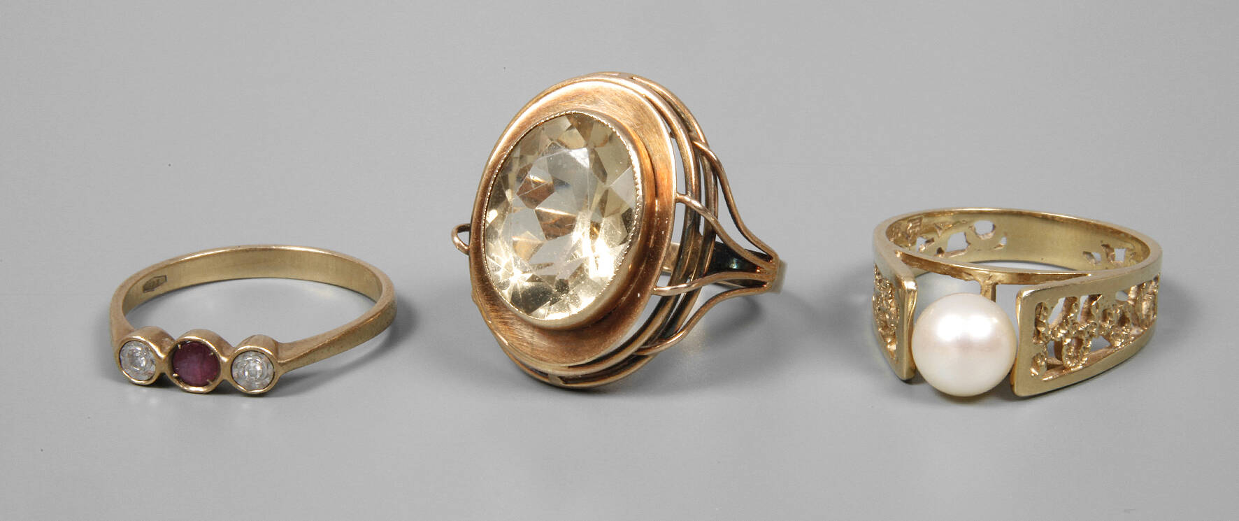 Drei Damenringe